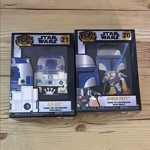 Funko Pop! Star Wars Pin Set - R2-D2 & Jango Fett